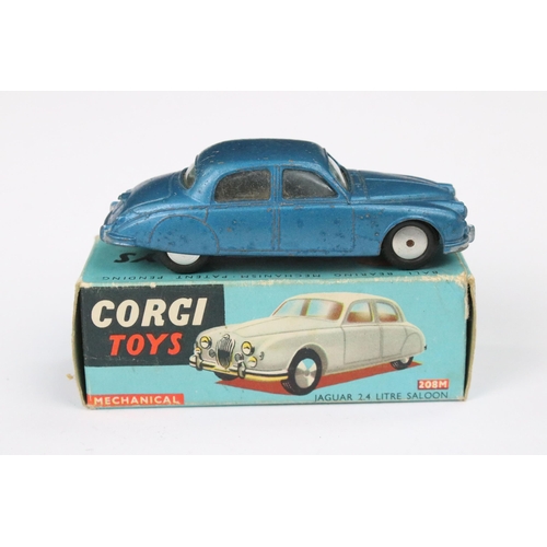 50 - Three boxed Corgi diecast models to include 205 Riley Pathfinder Saloon in red with smooth hubs, 208... 