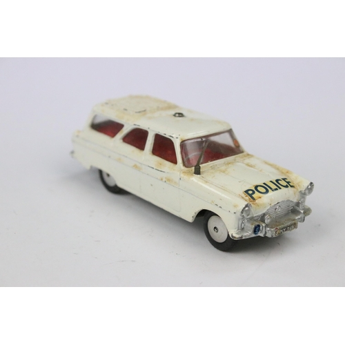 53 - Four boxed Corgi diecast models to include 215 Ford Thunderbird Open Sports Car in white with blue i... 