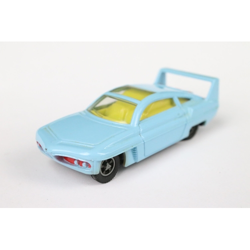 71 - Boxed Dinky 108 Joe 90 Sam's Car motorised keyless clockwork diecast model in pale blue, no lapel ba... 