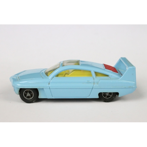 71 - Boxed Dinky 108 Joe 90 Sam's Car motorised keyless clockwork diecast model in pale blue, no lapel ba... 