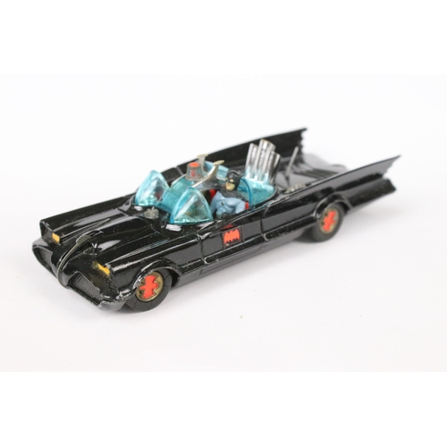 75 - Two boxed Corgi Batman diecast models to include 267 Batmobile with both Batman & Robin figures, red... 