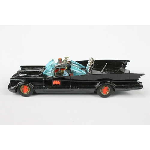 75 - Two boxed Corgi Batman diecast models to include 267 Batmobile with both Batman & Robin figures, red... 