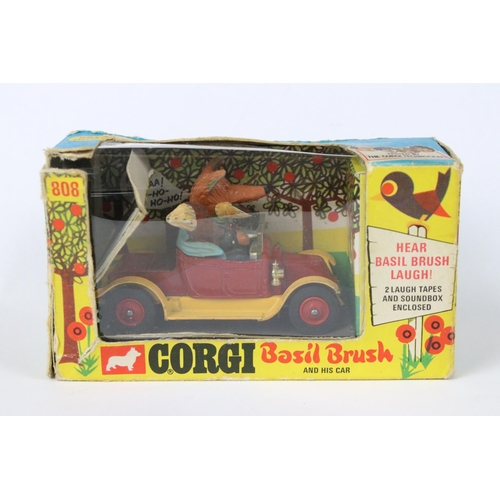 76 - Boxed Corgi Comics 808 Basil Brush and his car diecast model, with Soundbox but no tape, diecast wit... 