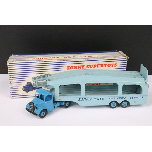 78 - Boxed Dinky Supertoys 982 Pullmore Car Transporter diecast model with 794 Loading Ramp For Pullmore ... 