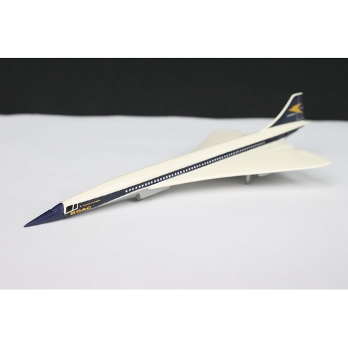 79 - Boxed Corgi 650 BAC-SUD Concorde in BOAC livery diecast model, with inner box packaging, diecast and... 