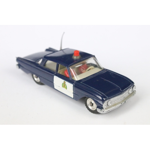 81 - Four boxed Dinky diecast models to include 143 Ford Capri (the odd paint chip, box missing small end... 