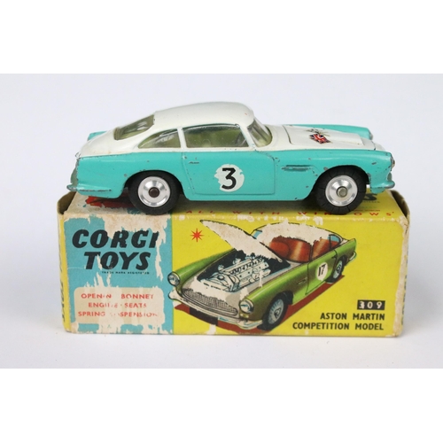 82 - Four boxed Corgi diecast models to include 314 Ferrari Berlinetta 250 Le Mans (paint chips, gd overa... 