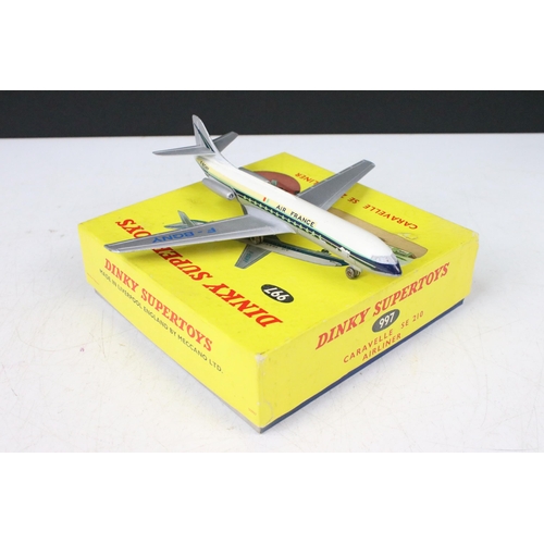 86 - Two boxed Dinky Supertoys diecast model planes to include 997 Caravelle SE210 Airliner - Air France ... 