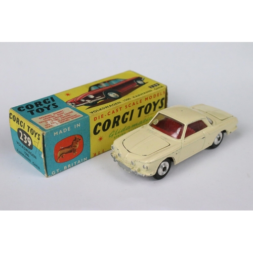 88 - Four boxed Corgi diecast models to include 436 Citroen Safari 1D19 in yellow, 210S Citroen DS in red... 