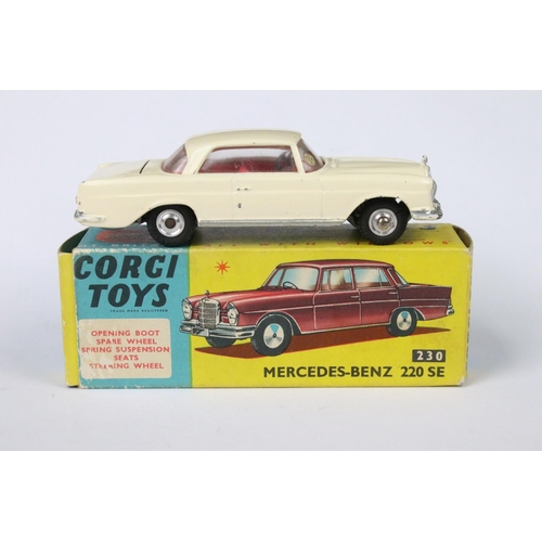 88 - Four boxed Corgi diecast models to include 436 Citroen Safari 1D19 in yellow, 210S Citroen DS in red... 