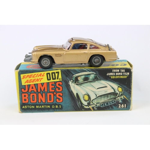 9 - Boxed Corgi 261 James Bond 007 Aston Martin DB5 diecast model with 2 x ejector henchmen figures, Cor... 