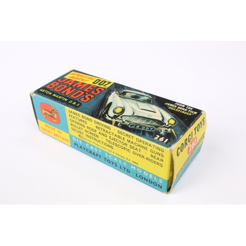 9 - Boxed Corgi 261 James Bond 007 Aston Martin DB5 diecast model with 2 x ejector henchmen figures, Cor... 