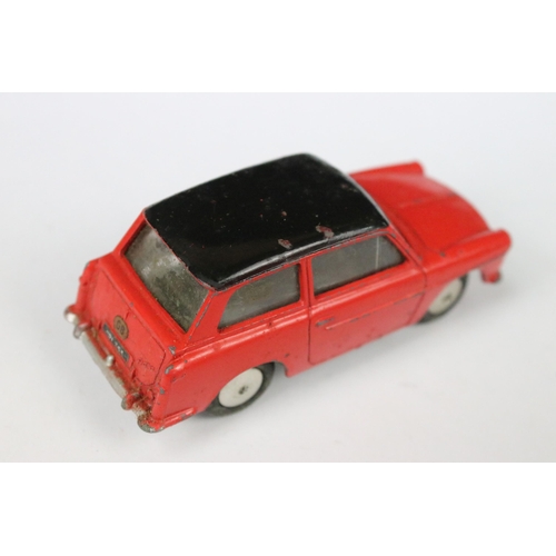 94 - Four boxed Corgi diecast models to include 234 Ford Consul Classic in pale fawn pink with lemon yell... 