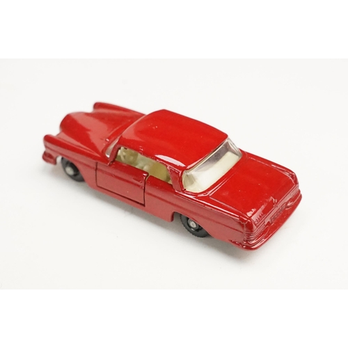 95 - Three boxed Matchbox 75 Series diecast models to include 53 Mercedes Benz Coupe in red, 29 Austin A5... 