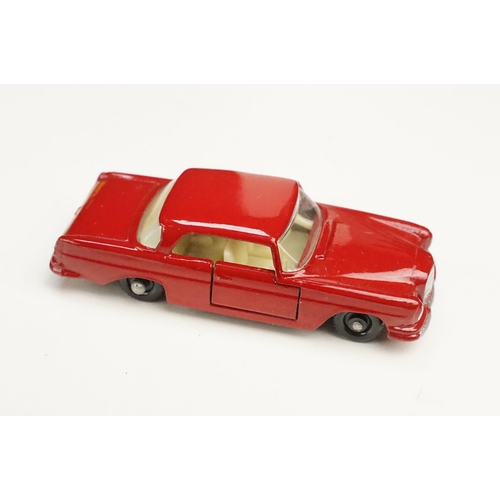 95 - Three boxed Matchbox 75 Series diecast models to include 53 Mercedes Benz Coupe in red, 29 Austin A5... 