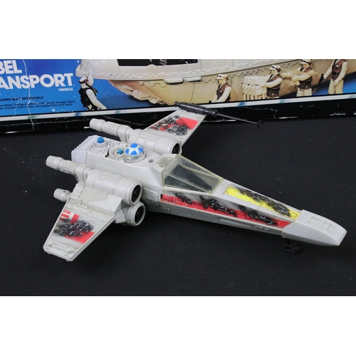 422 - Star Wars - Collection of original Star Wars vehicles featuring boxed Rebel Transport (complete), Ba... 