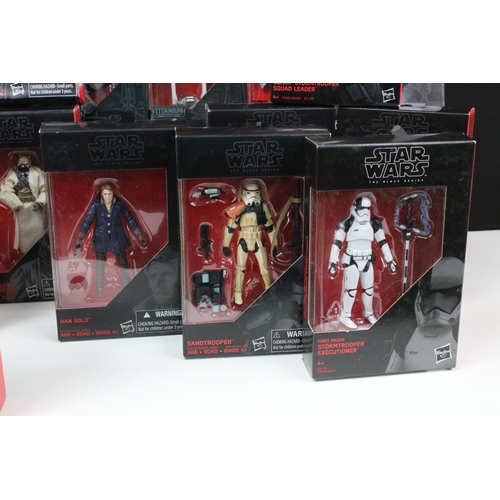 425 - 39 Boxed Hasbro Star Wars The Black Series figures and models to include Han Solo, Luke Skywalker Je... 