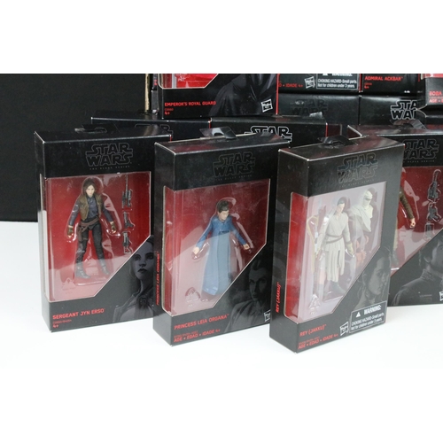 425 - 39 Boxed Hasbro Star Wars The Black Series figures and models to include Han Solo, Luke Skywalker Je... 