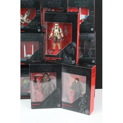 425 - 39 Boxed Hasbro Star Wars The Black Series figures and models to include Han Solo, Luke Skywalker Je... 