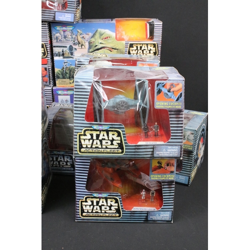 426 - Star Wars - 12 Boxed Galoob Micro Machines Action Fleet sets to include Millennium Falcon, Rebel Blo... 