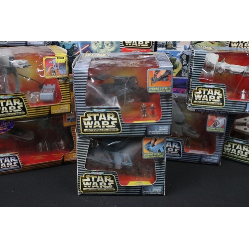 426 - Star Wars - 12 Boxed Galoob Micro Machines Action Fleet sets to include Millennium Falcon, Rebel Blo... 