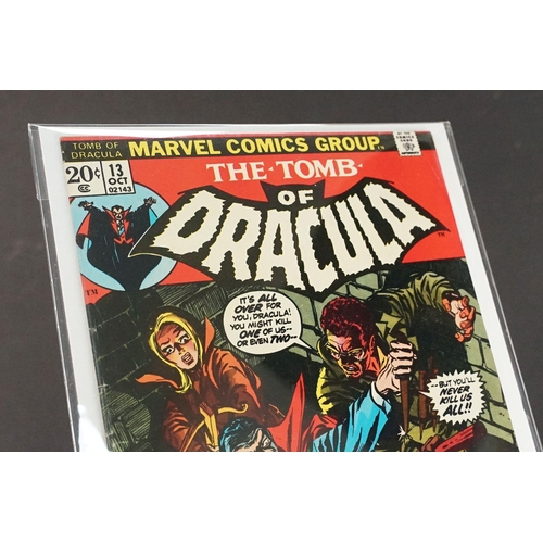 387 - Comics - Marvel Tomb of Dracula comic #1 Night of the Vampire, US version, plus 8 x Tomb of Dracula ... 