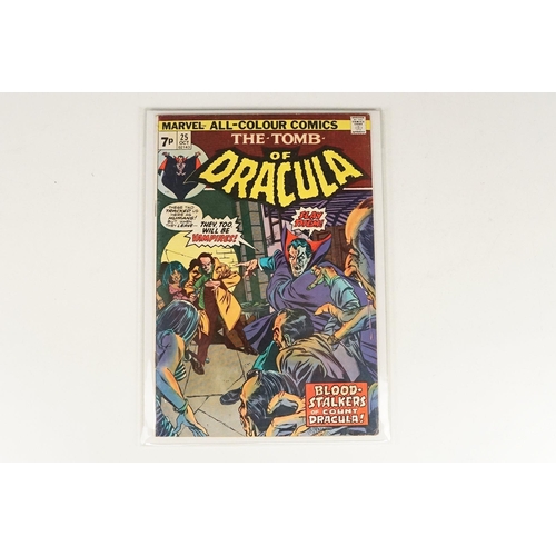 387 - Comics - Marvel Tomb of Dracula comic #1 Night of the Vampire, US version, plus 8 x Tomb of Dracula ... 