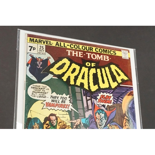 387 - Comics - Marvel Tomb of Dracula comic #1 Night of the Vampire, US version, plus 8 x Tomb of Dracula ... 