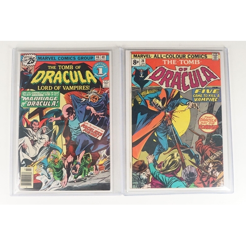 387 - Comics - Marvel Tomb of Dracula comic #1 Night of the Vampire, US version, plus 8 x Tomb of Dracula ... 