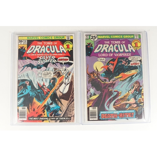 387 - Comics - Marvel Tomb of Dracula comic #1 Night of the Vampire, US version, plus 8 x Tomb of Dracula ... 