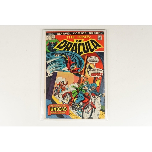 387 - Comics - Marvel Tomb of Dracula comic #1 Night of the Vampire, US version, plus 8 x Tomb of Dracula ... 