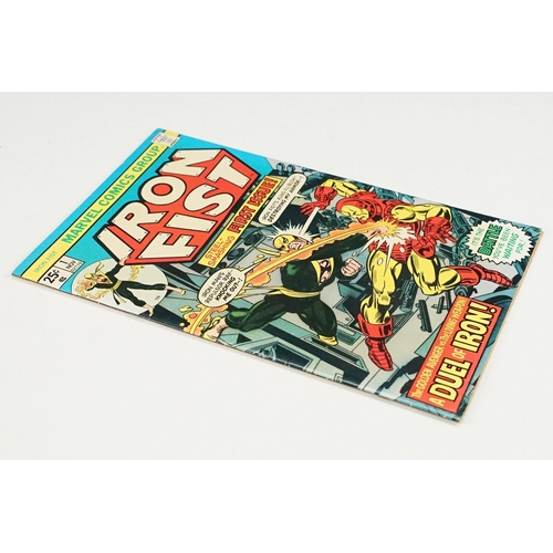 388 - Comics - Two Marvel Iron Fist comics to include Iron Fist issue #1 US version, faint crease to cover... 