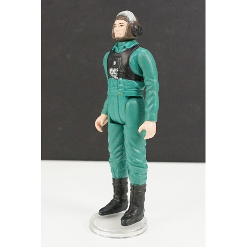 24 - Star Wars - Original Last 17 A-Wing Pilot figure with Blaster showing some paint loss otherwise vg