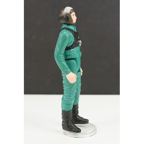 24 - Star Wars - Original Last 17 A-Wing Pilot figure with Blaster showing some paint loss otherwise vg