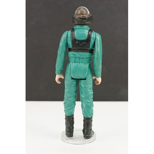 24 - Star Wars - Original Last 17 A-Wing Pilot figure with Blaster showing some paint loss otherwise vg