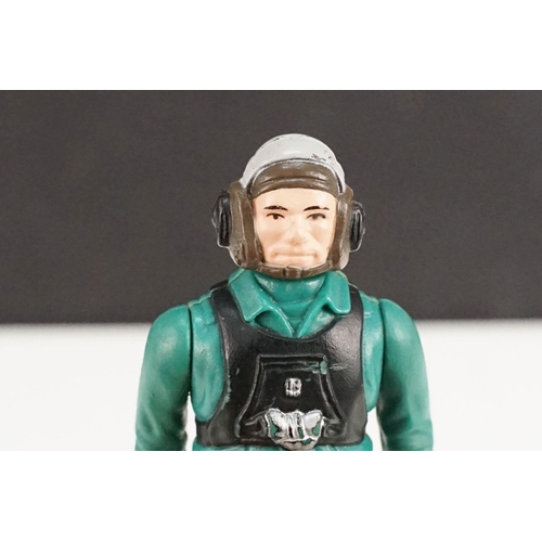 24 - Star Wars - Original Last 17 A-Wing Pilot figure with Blaster showing some paint loss otherwise vg