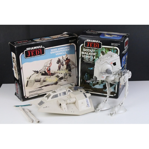 431 - Star Wars - Two boxed General Mills Return Of The Jedi vehicles to include Scout Walker (gd box with... 