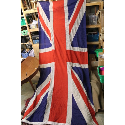 135 - A vintage John Edgington & Co. union jack flag, approx 170cm.