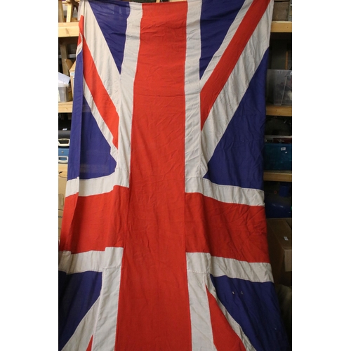 135 - A vintage John Edgington & Co. union jack flag, approx 170cm.