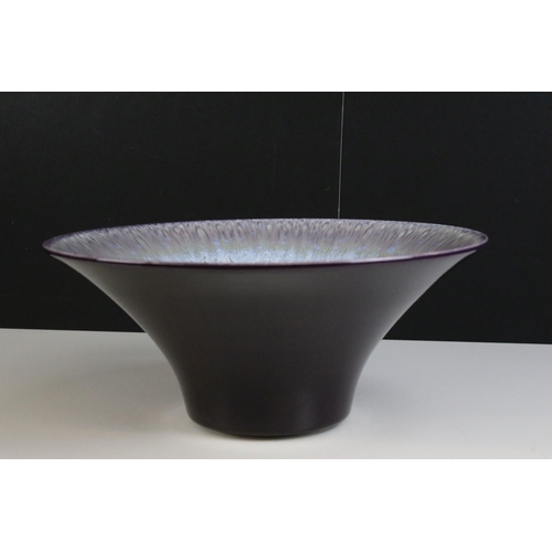 177 - Two Portmeirion large bowls from the Starfire Collection to include 'Amethyst' smaller bowl, diamete... 