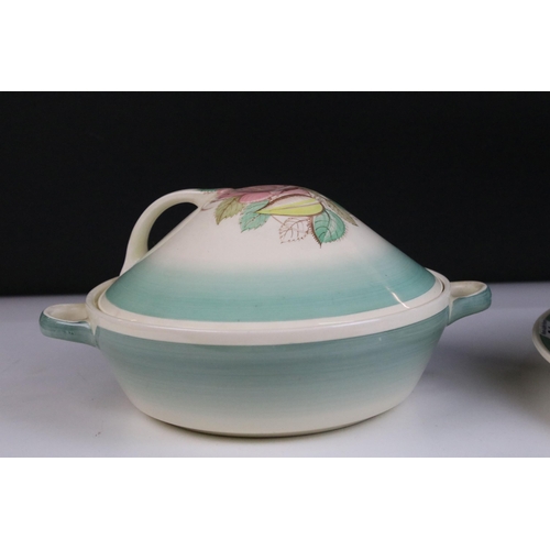 24 - Susie Cooper Production, Patricia Rose design items to include lidded vegetable tureen, serving bowl... 