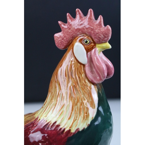 3 - Beswick Leghorn Cockerel model 1892, H 24cm together with Beswick Gamecock model 2059, H 24cm