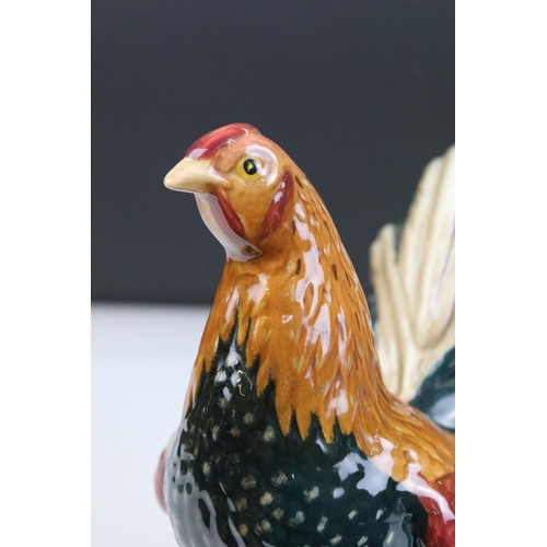 3 - Beswick Leghorn Cockerel model 1892, H 24cm together with Beswick Gamecock model 2059, H 24cm