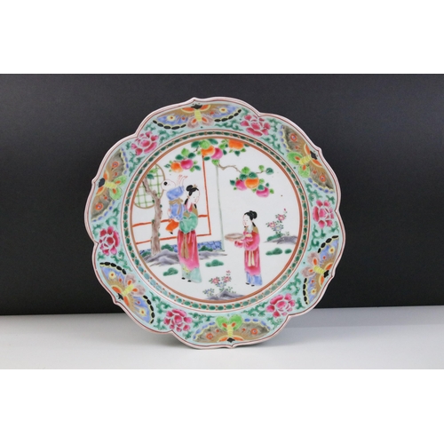 40 - Collection of plates to include a late 19th century Imari enamelled and gilded charger plate, diamet... 