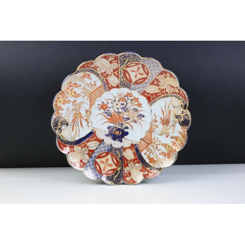 40 - Collection of plates to include a late 19th century Imari enamelled and gilded charger plate, diamet... 