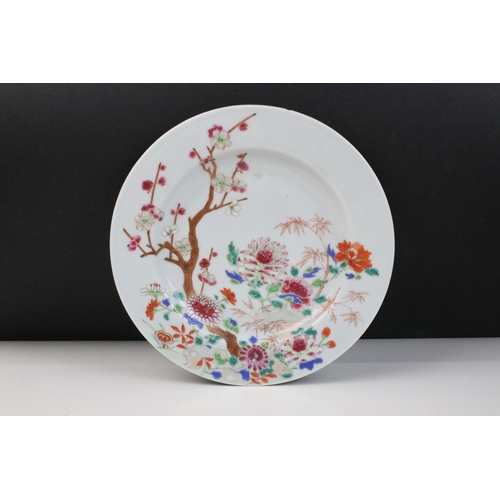 41 - Selection of oriental China to include a hand painted wave edge bowl, blossom tree and flowers patte... 