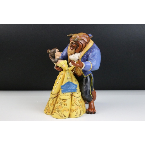 43 - Disney Traditions, Belle and Beast 'Moonlight Waltz' 25th Anniversary figurine designed by Jim Shore... 