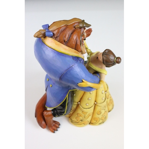 43 - Disney Traditions, Belle and Beast 'Moonlight Waltz' 25th Anniversary figurine designed by Jim Shore... 