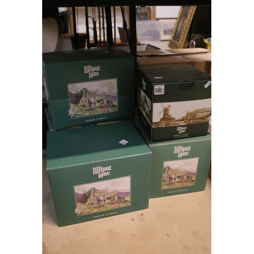 53 - Collection of Lilliput Lane figurines (all boxed) to include Devon Leigh L2091, The Chocolate box L2... 