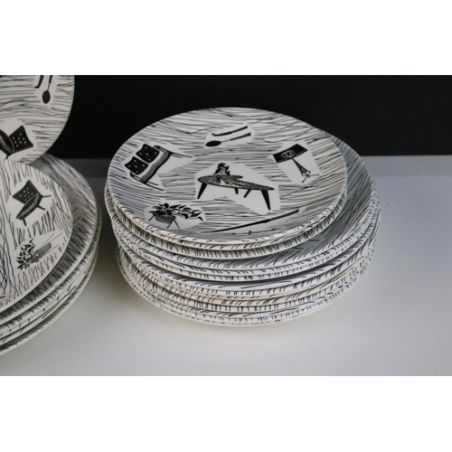 60 - Collection of Home Maker to include 3 small plates diameter 18cm, nine bowls diameter 18cm, two plat... 